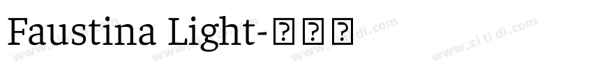 Faustina Light字体转换